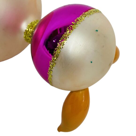 De Carlini Glass Vintage Cat Christmas Tree Ornament Made in Italy Hand Painted - Picture 9 of 13